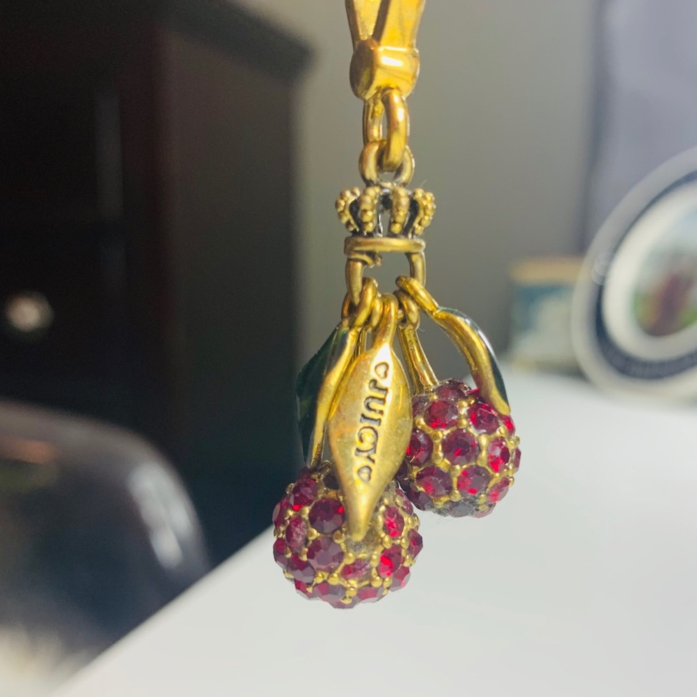 Juicy couture rhinestone cherry charm
